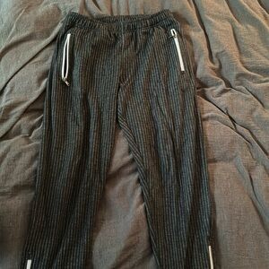 Todd Snyder Wool Pintuck Chalk Stripe Jogger